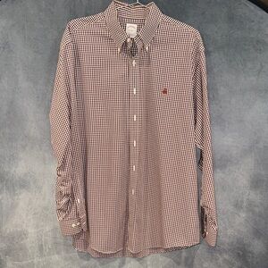 Brooks Brothers Men's Checkered Shirt - Black and White